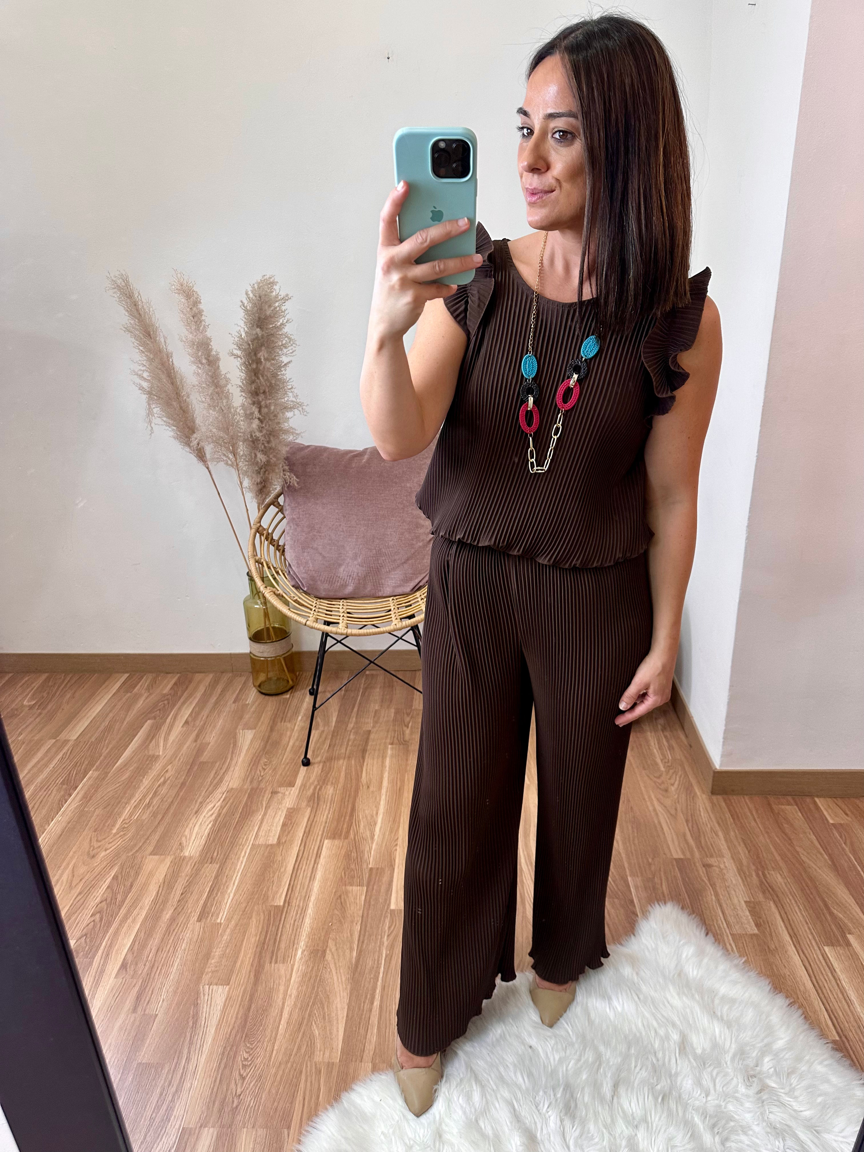 Conjunto Maribel marrón