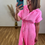 Miniatura: Vestido Casilda fucsia