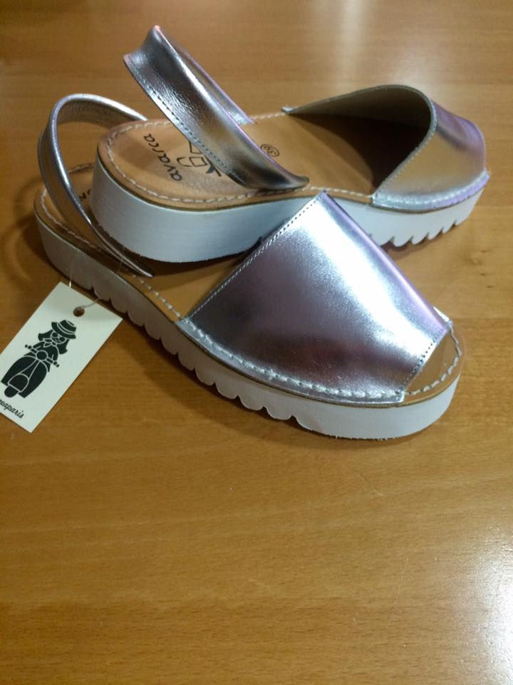 MENORQUINAS PLATA DOBLE SUELA