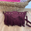 Miniatura: Bolso flecos burdeos