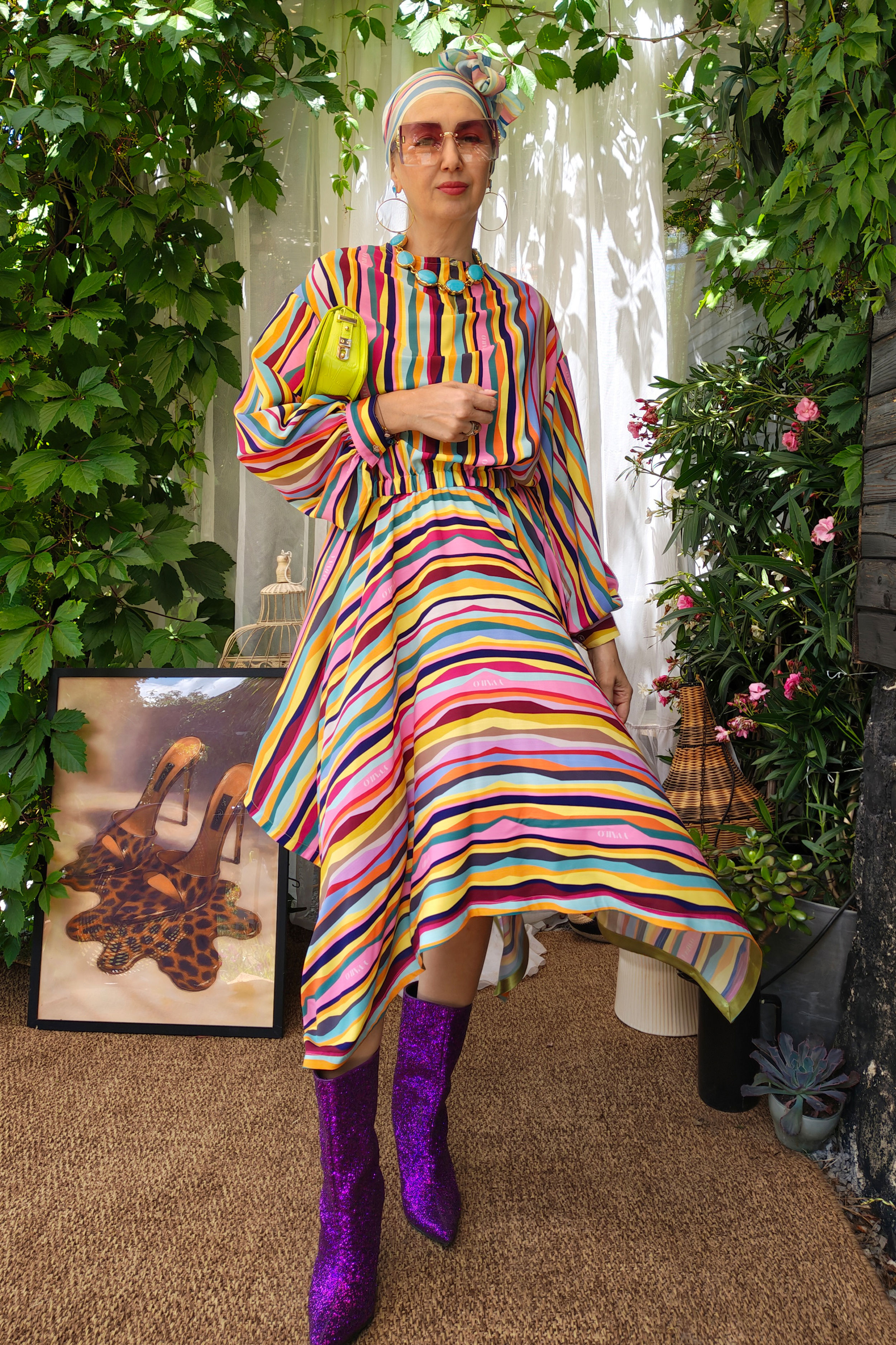 | FARIBA | highly graceful dress | sunset parade