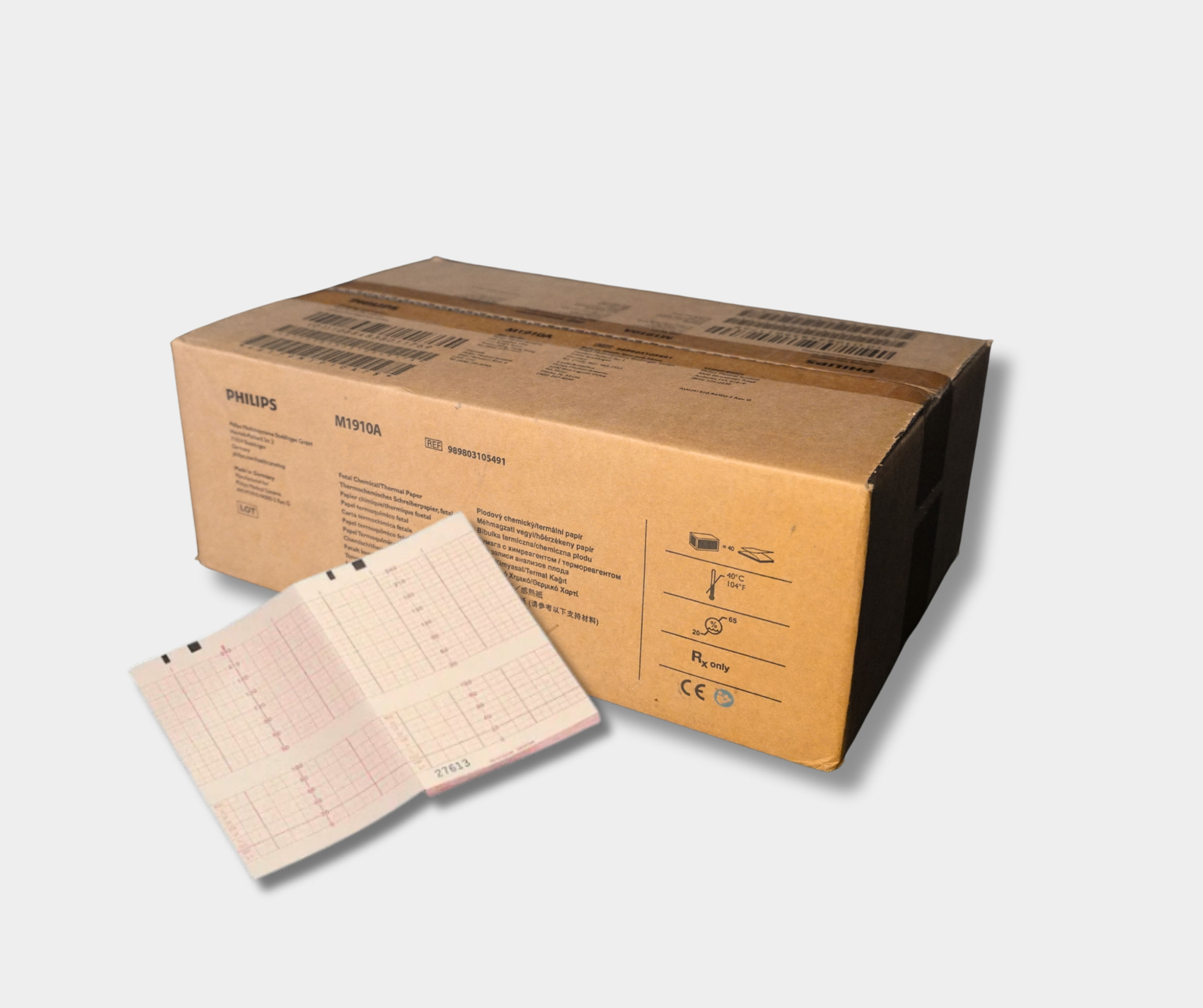 M1910A Papel Térmico para Monitor Fetal 150 X 100 mm x 150 hojas