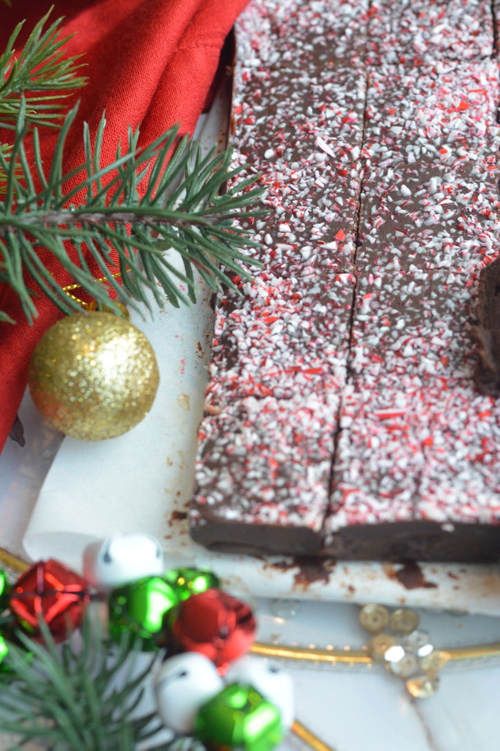 Peppermint Hot Chocolate Fudge