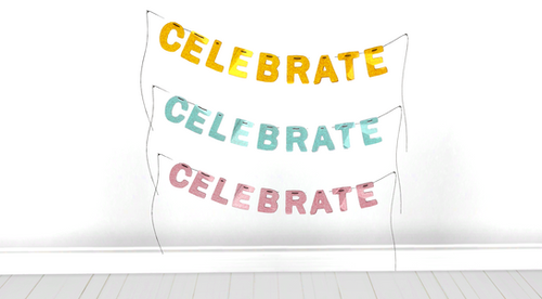 "Celebrate" Party Banner | Teeter Toddlers