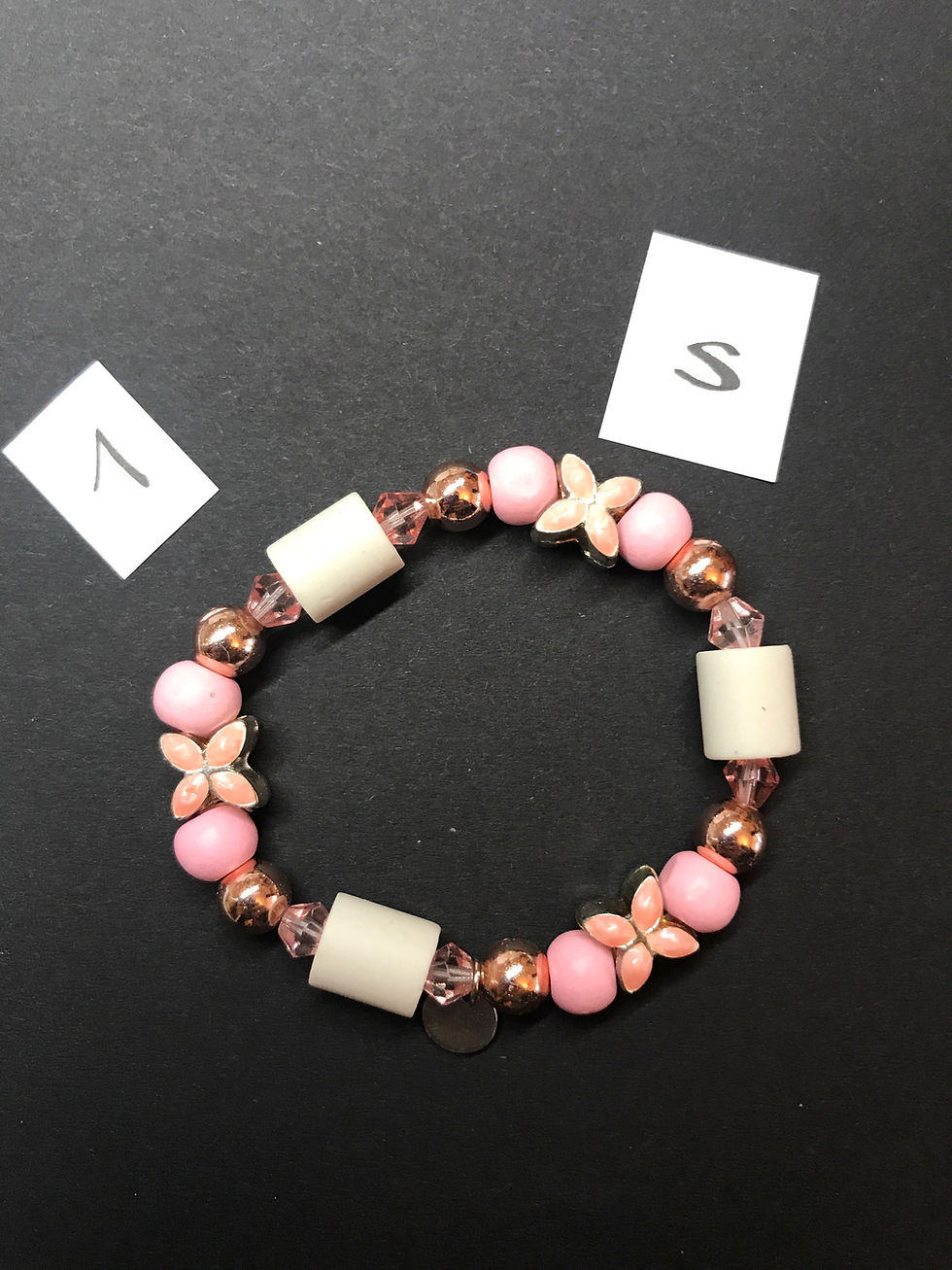 Miniaturbild: EM-Armband mit Natursteinperlen 