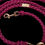 Miniaturbild: Paracord Hundeleine „dark pink“