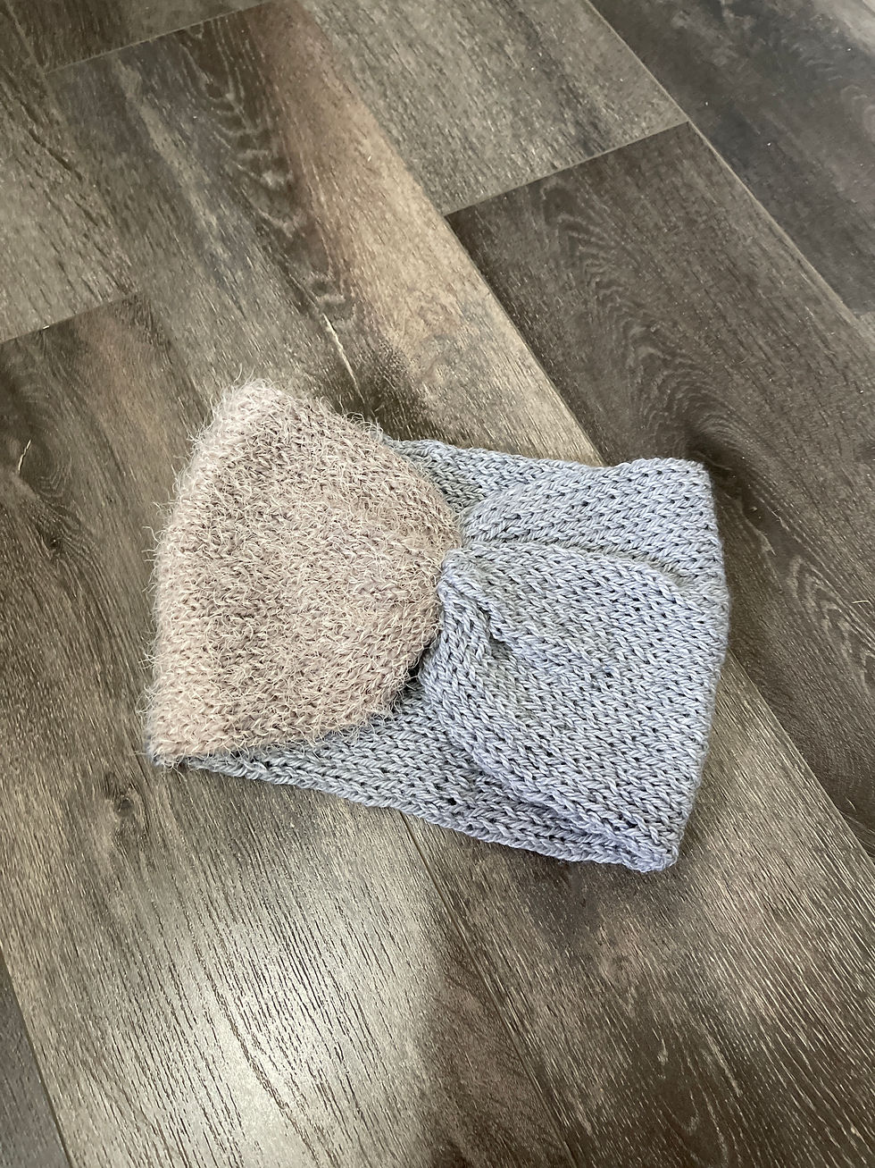 Knit Head Hug ~ Thick headband