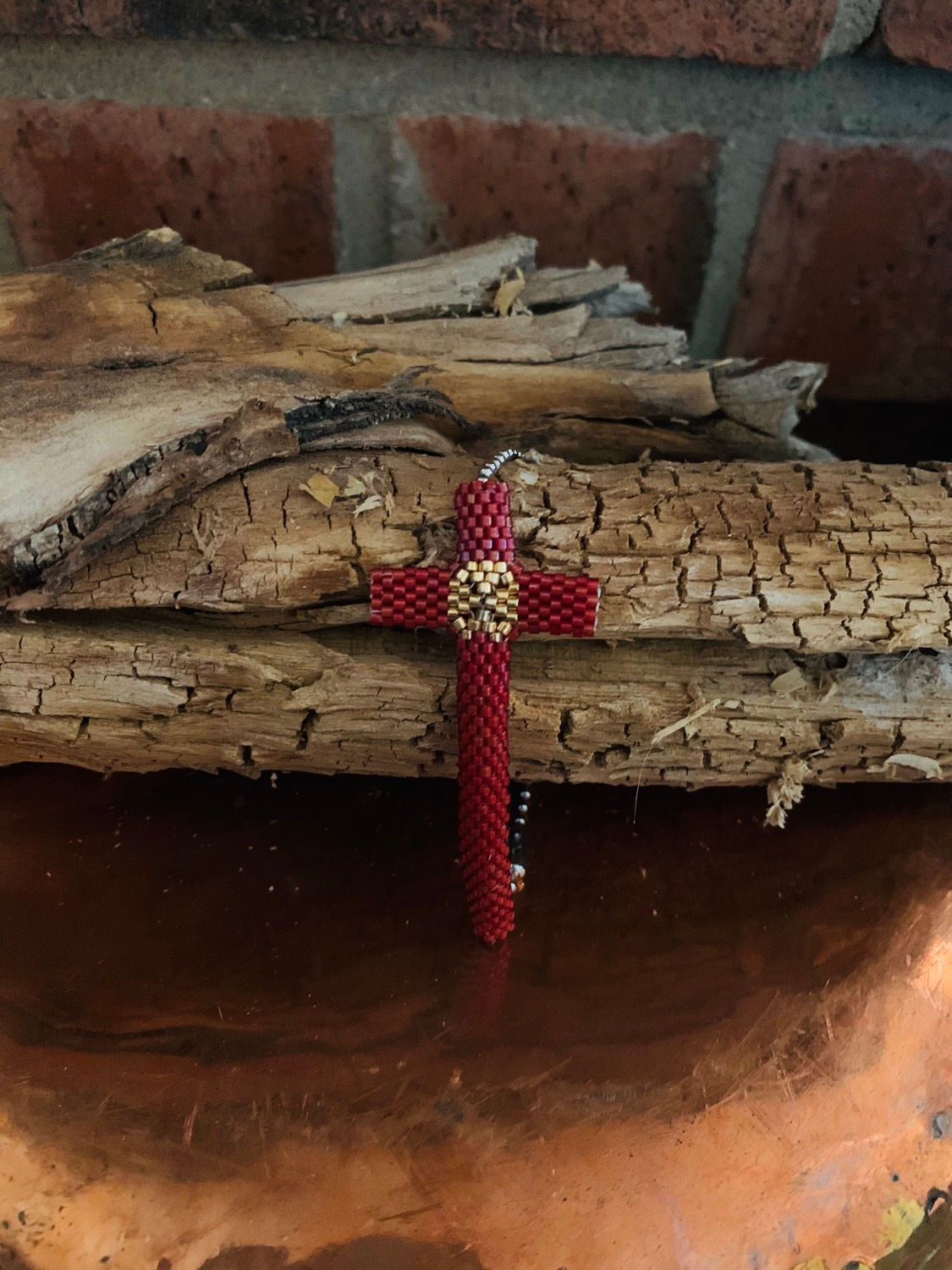 Hand beaded bracelet