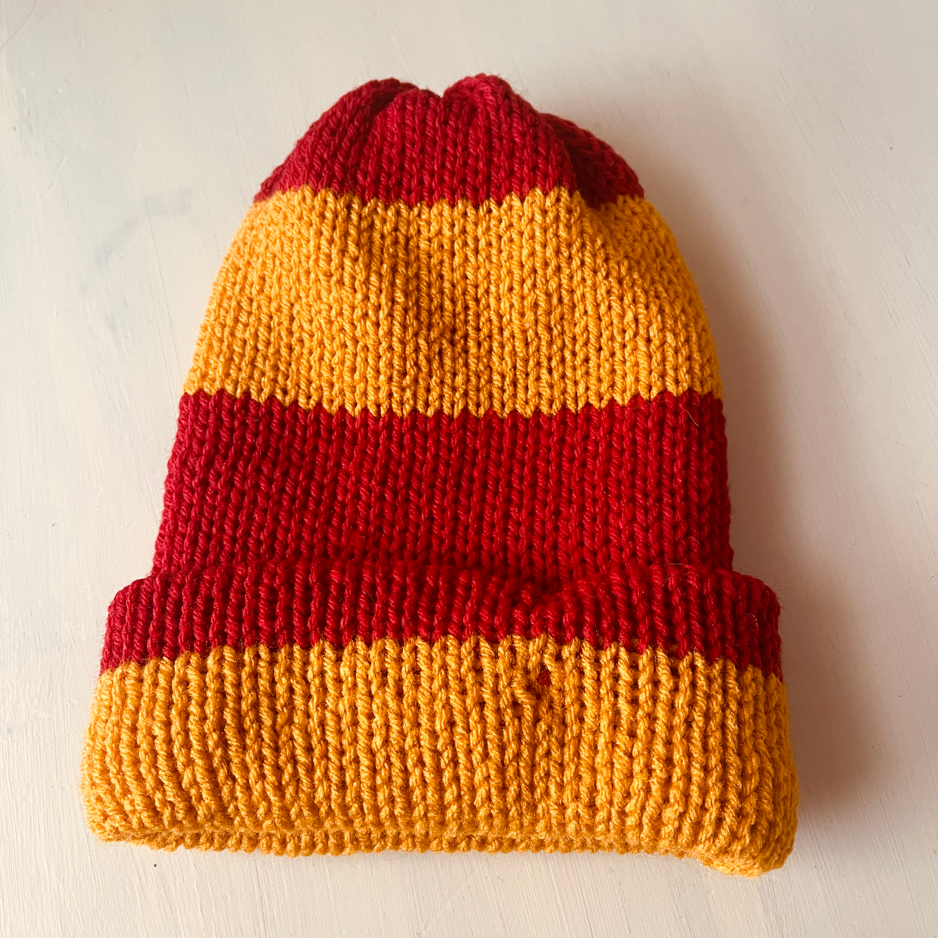 Chiefs inspired knit beanie 