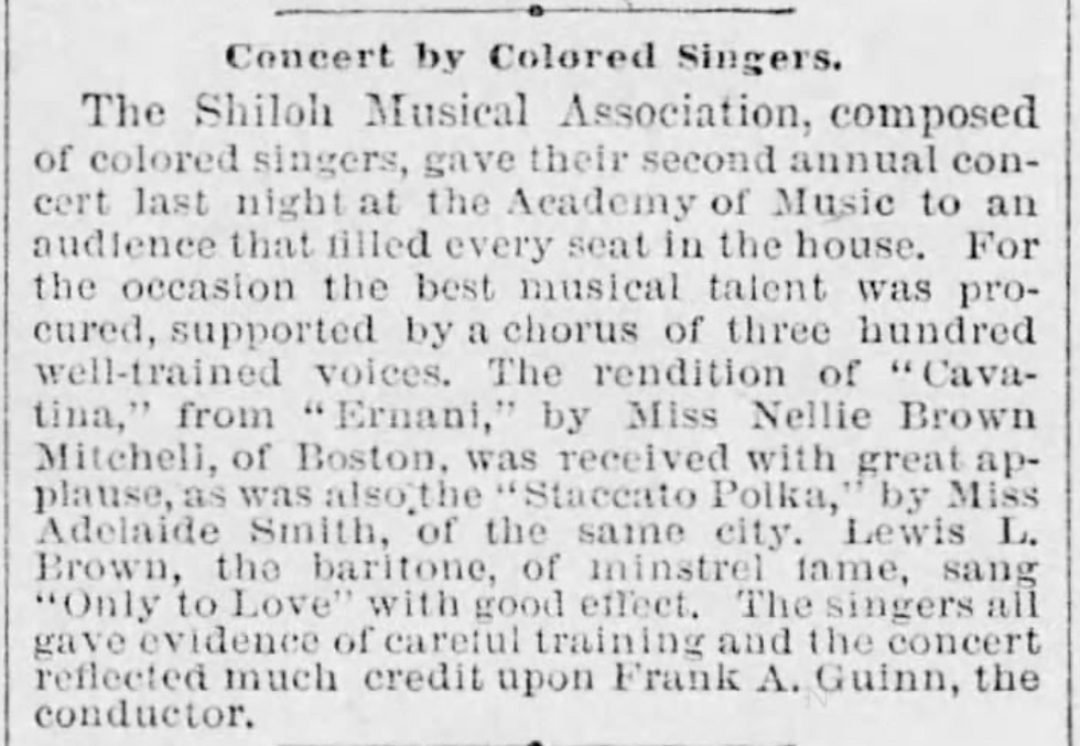 Review from The Philadelphia Times, February 6, 1884. Courtesy Newspapers.com