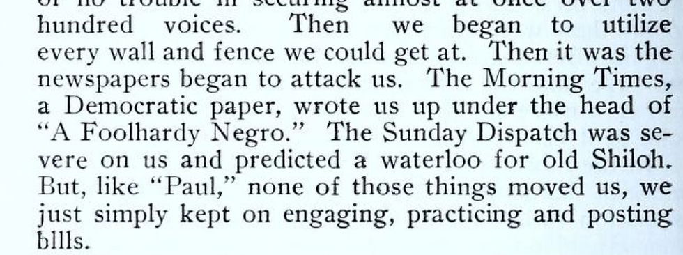 Excerpt from The Rise and Progress of Shiloah Baptist Church. Page 296.