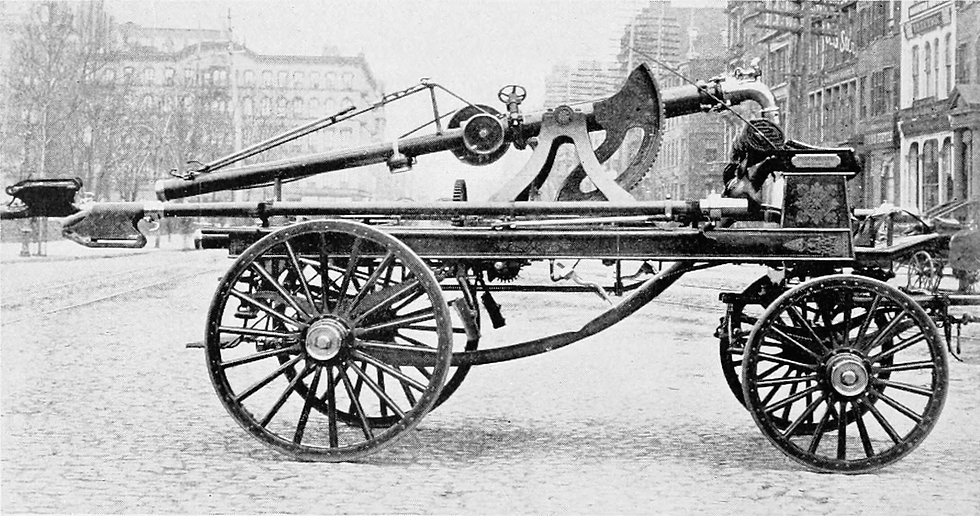 Aaron Robert's apparatus would have looked something like this. This one from 1895 is based on John Logan's design. Courtesy Wikisource: Popular Science Monthly Volume 47 September 1895