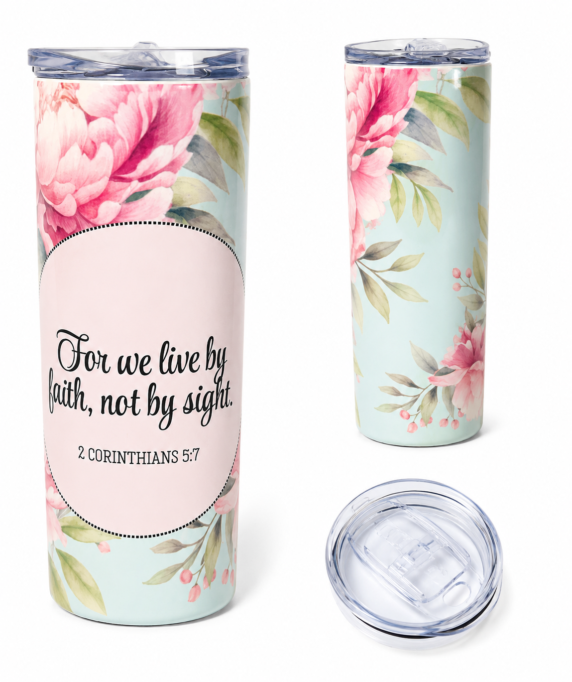 20oz Tumbler- Pink Floral