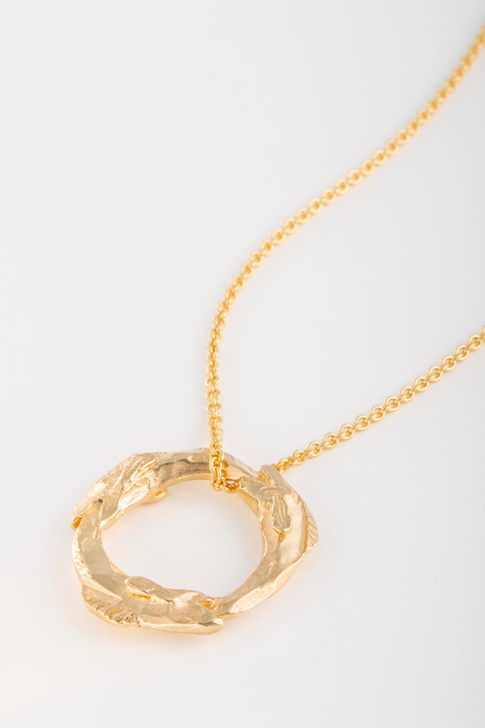 golden threesome necklace