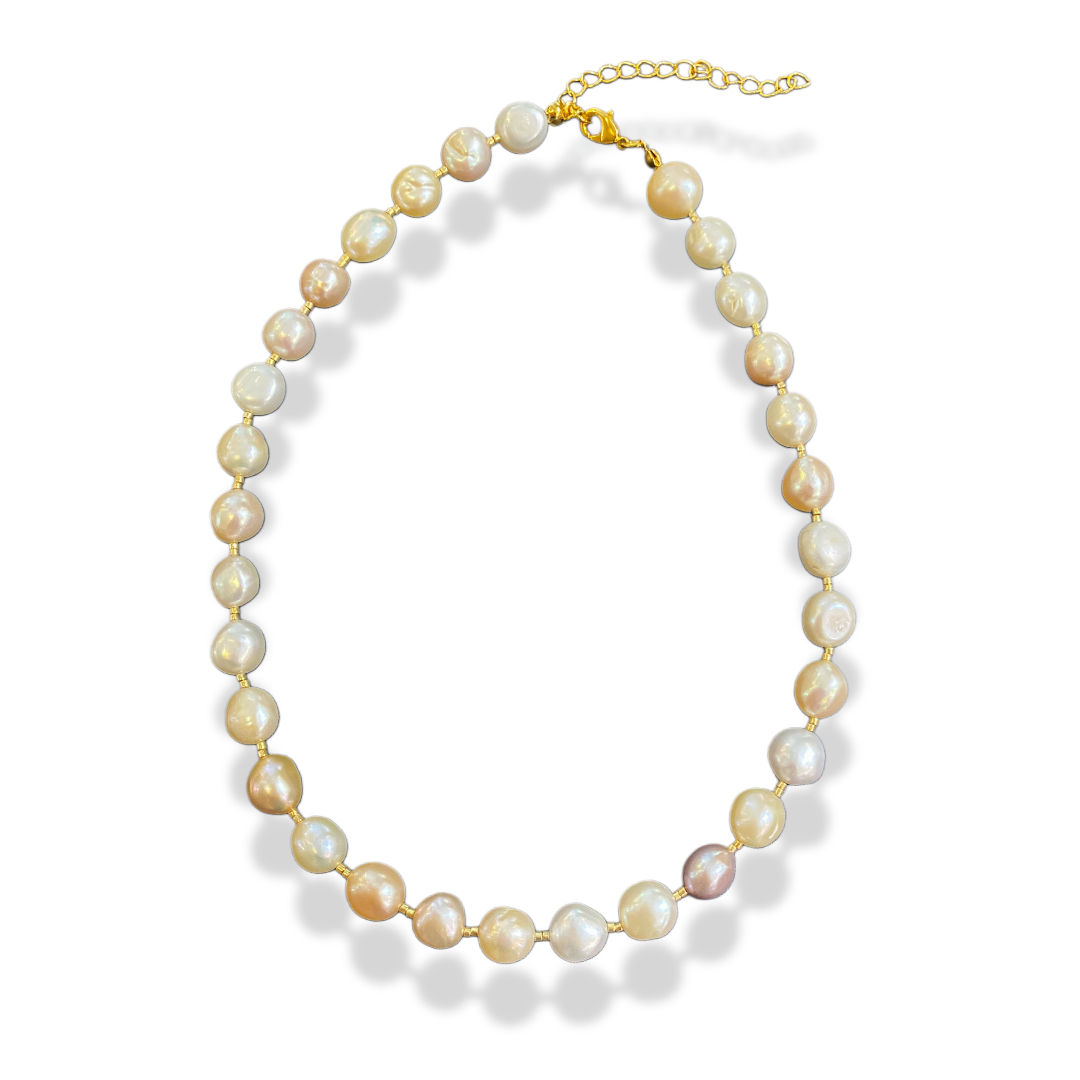 Collar Perlas Semi-Preciosas