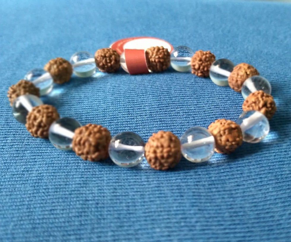 Thumbnail: Rudraksha Sphatik Bracelet