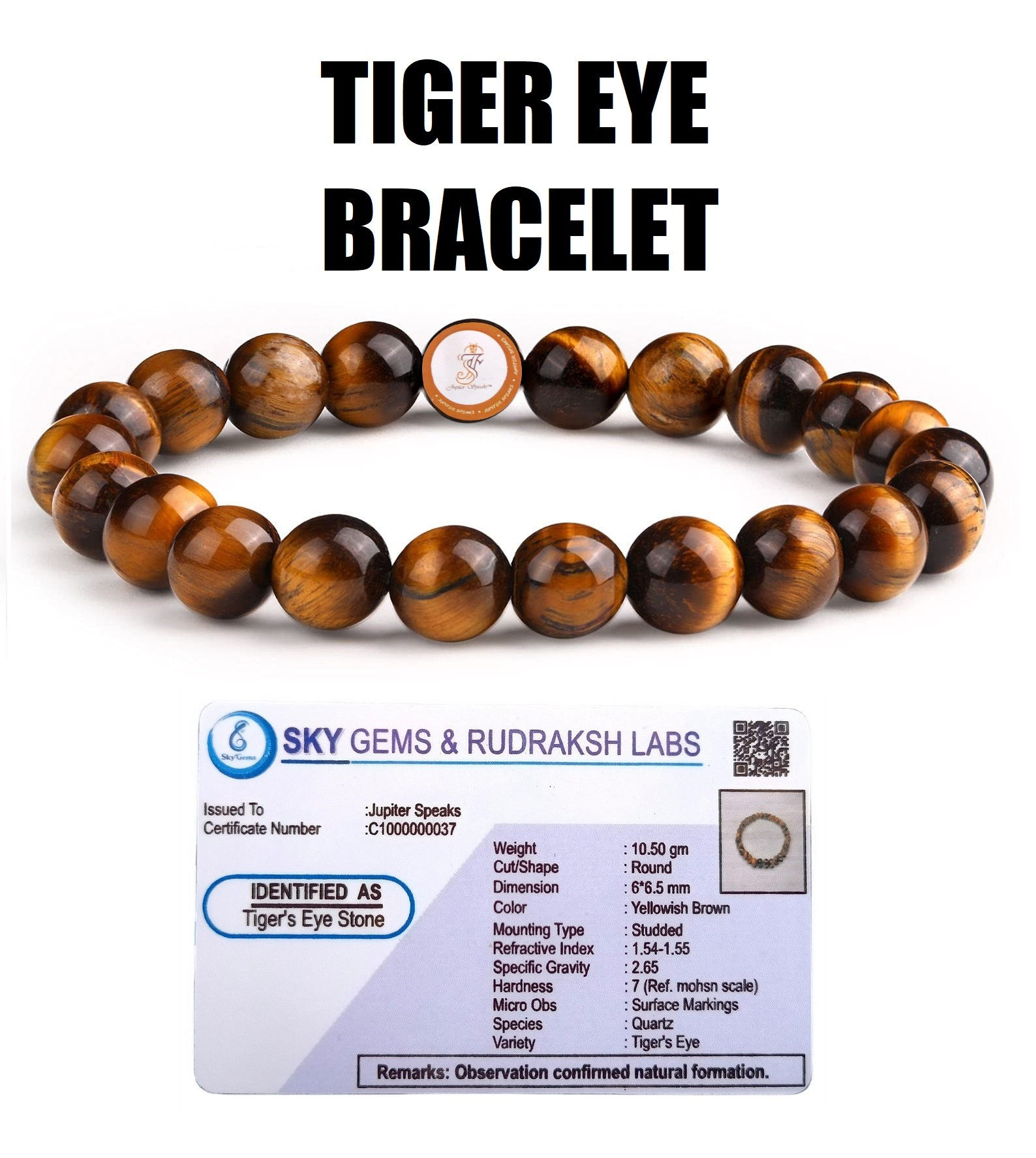 Tiger Eye Stone Bracelet