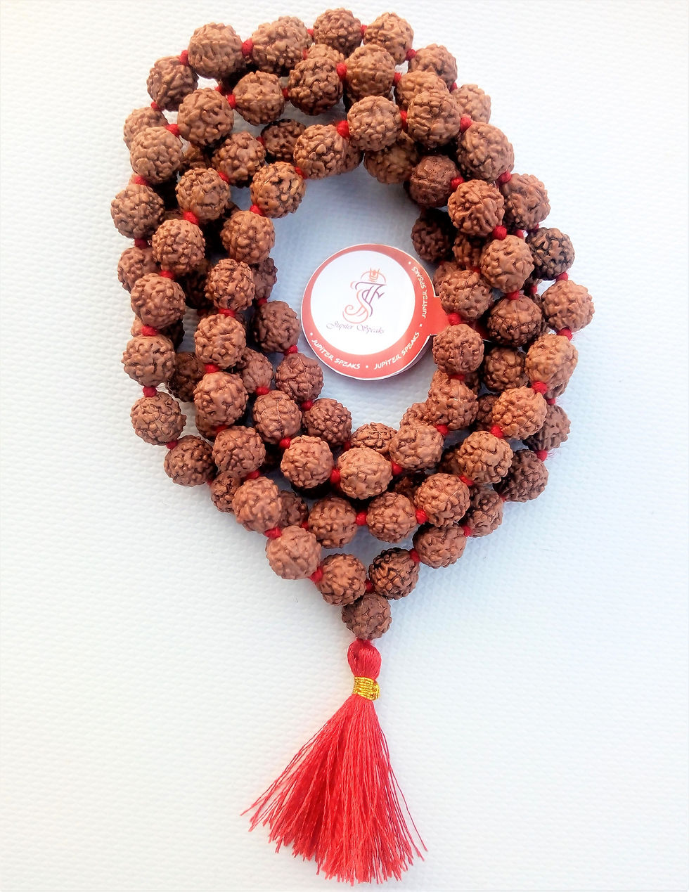 Thumbnail: 5 Mukhi/Face Rudraksha Mala Natural Color