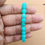 Thumbnail: Quartz Crystal Bracelet Turquoise Color 8mm Beads Unisex