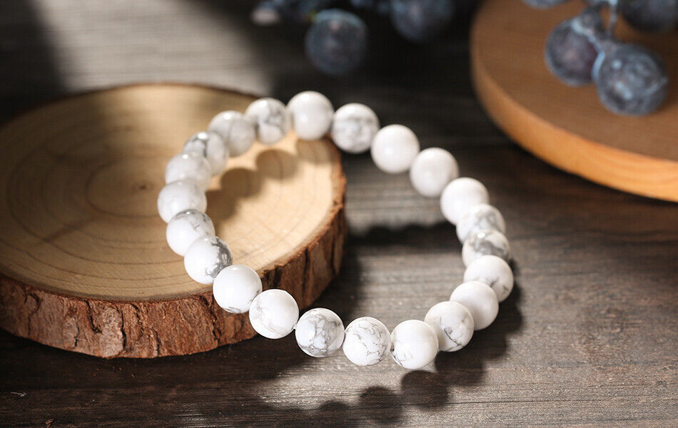 Howlite Stone Bracelet 10mm