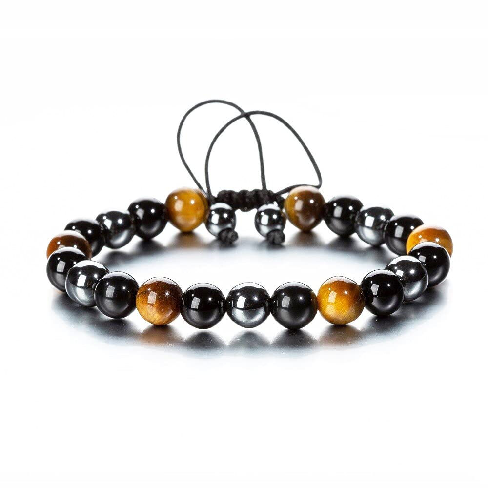 Triple Protection Crystal Bracelet 8mm Adjustable Size