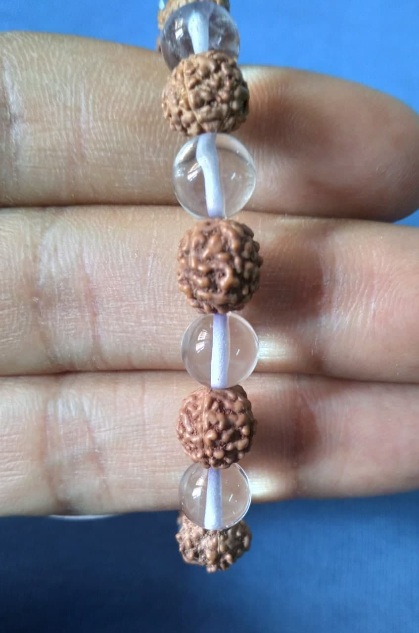 Thumbnail: Rudraksha Sphatik Bracelet
