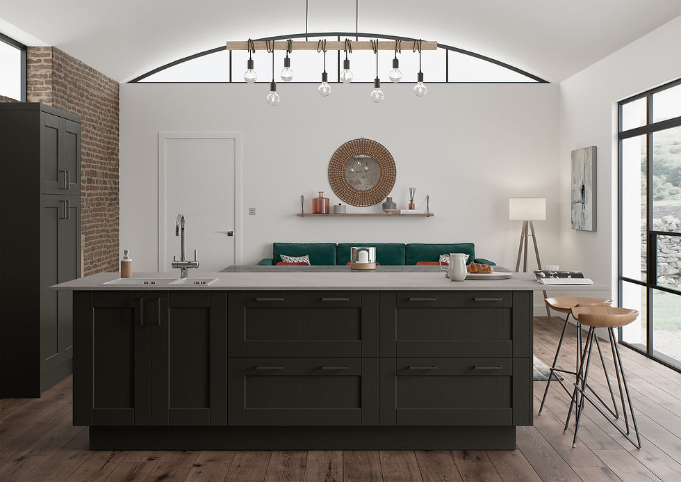 Dark Industrial Kitchen