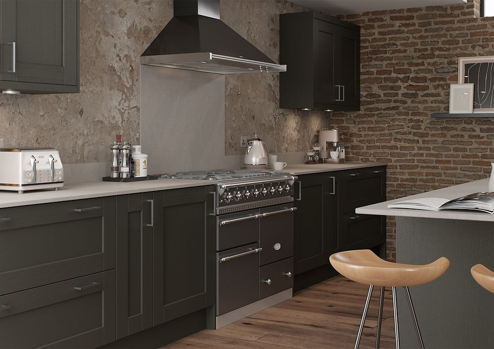 Dark Industrial Kitchen