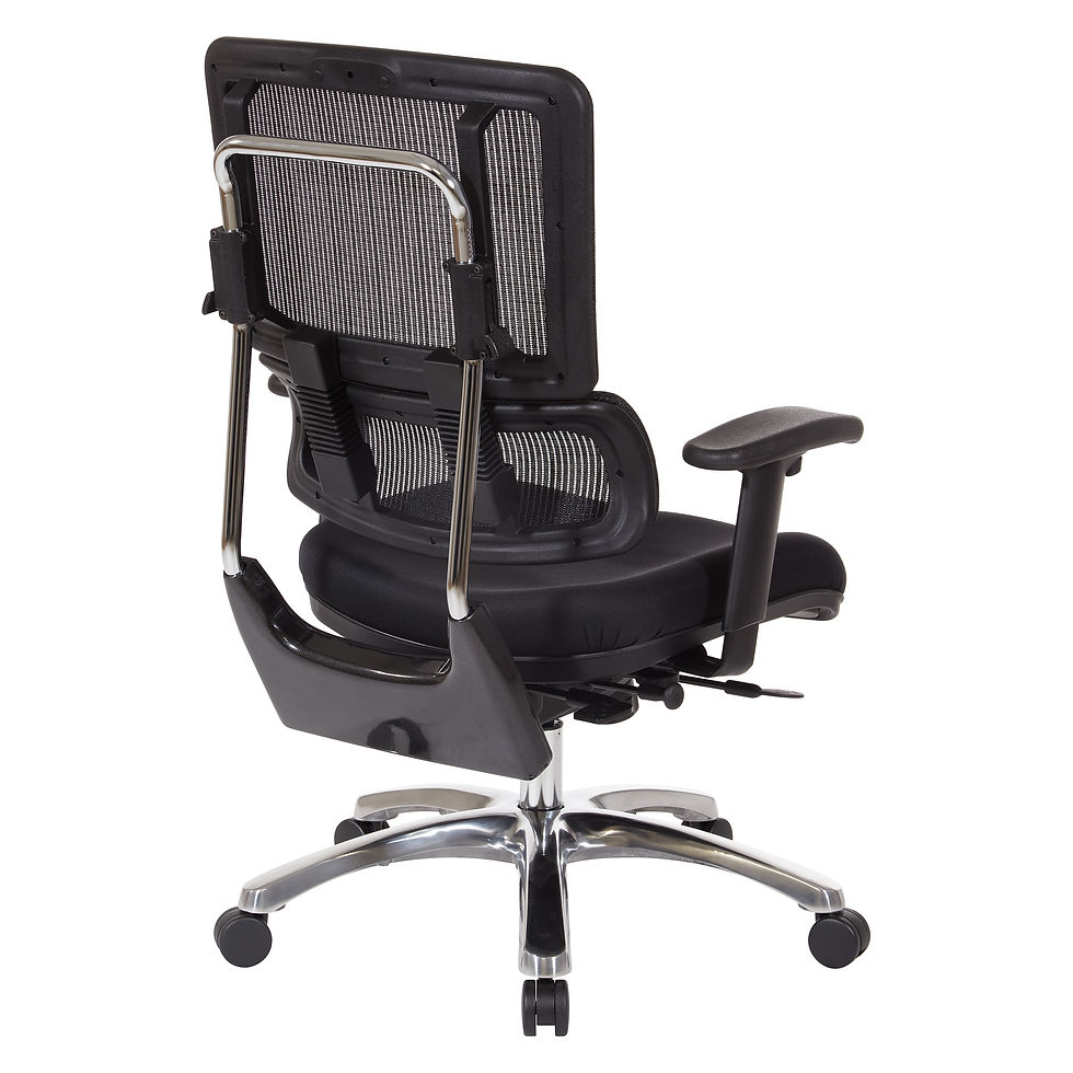 Thumbnail: Vertical Black Mesh Back Chair
