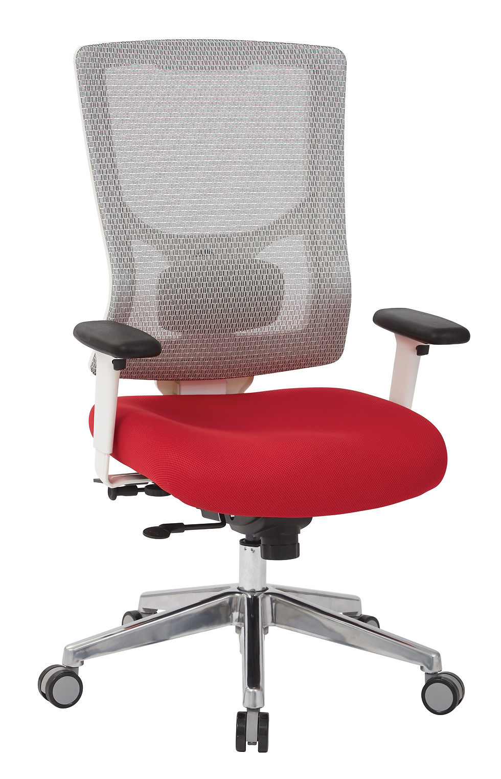 ProGrid® White Mesh Mid Back Chair