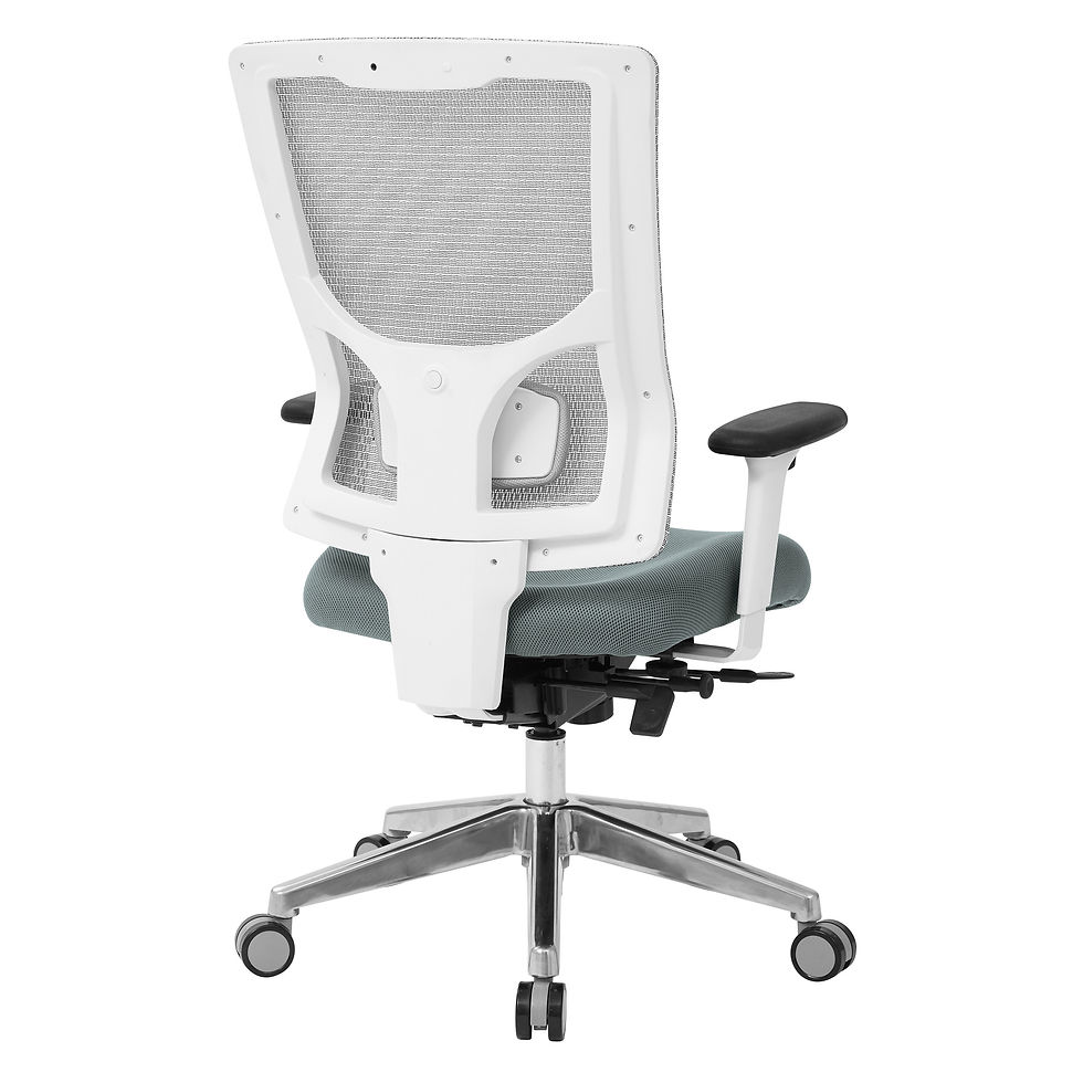 Thumbnail: ProGrid® White Mesh Mid Back Chair