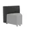 Thumbnail: 9785 MODULE CORNER CHAIR- CHARCOAL BACK AND GRAY SEAT