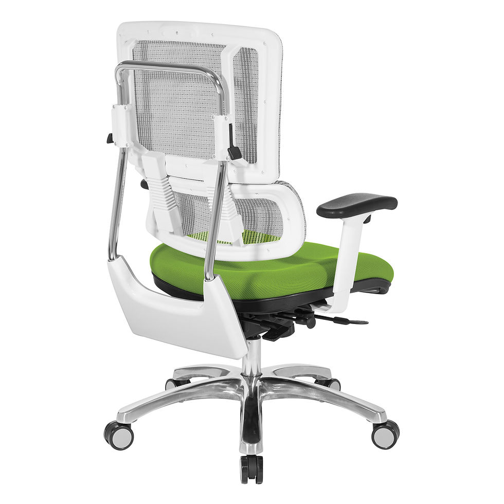 Thumbnail: White Vertical Mesh Chair