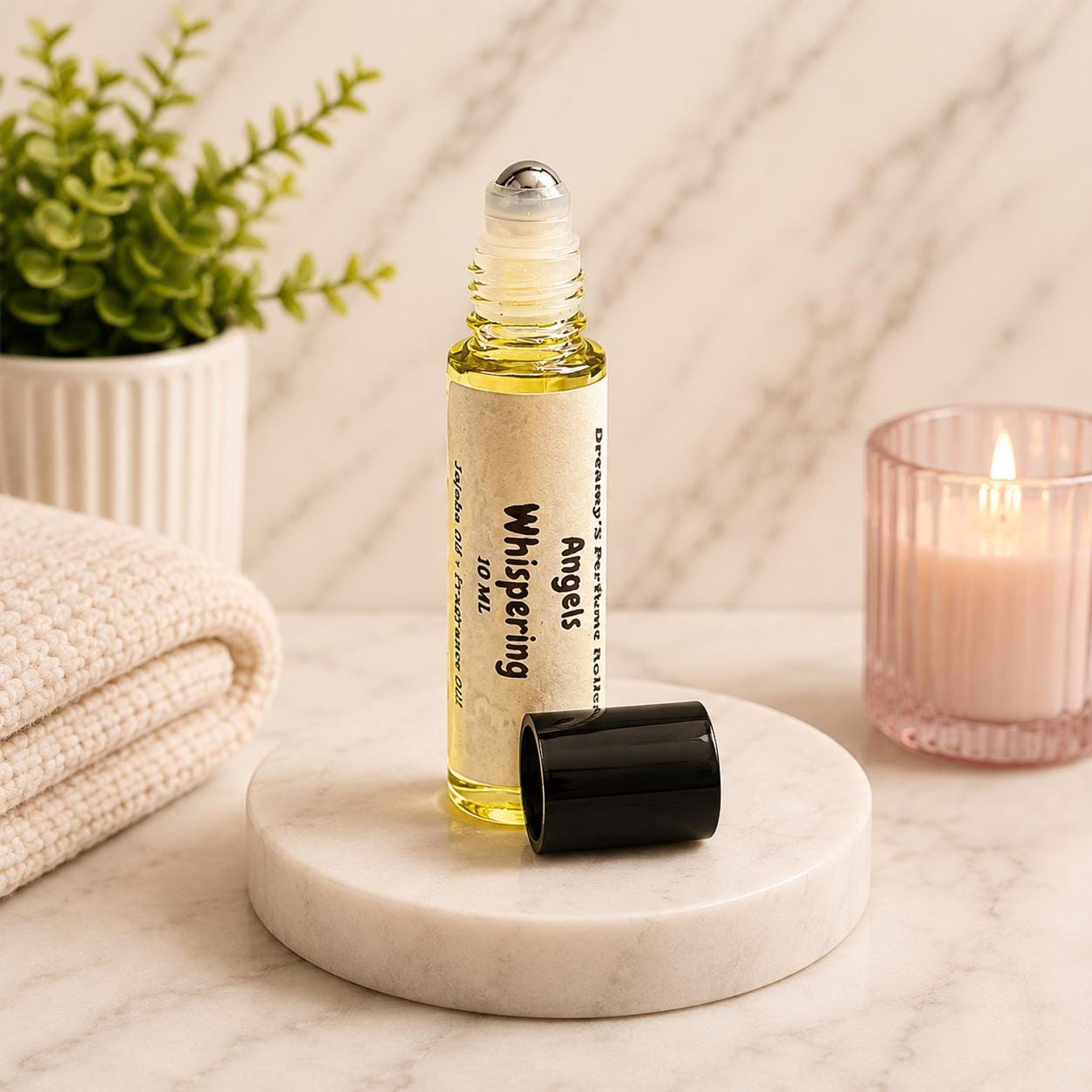 Angel Whispering Fragrance Oil: Soft, Clean Scent - 10ml Roll-On