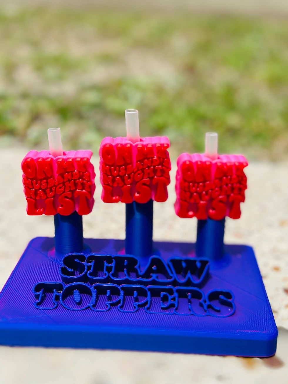 Thumbnail: 1 On My Husband’s Naughty List Straw Topper