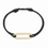 Miniature : Bracelet sur cordon Maillon L or jaune et diamants