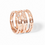 Miniature : Bague Pulse dinh van 3 rangs or rose et diamants
