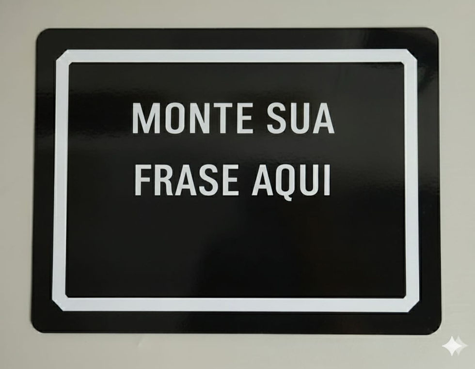 Miniatura: Placa Metálica - Personalizada