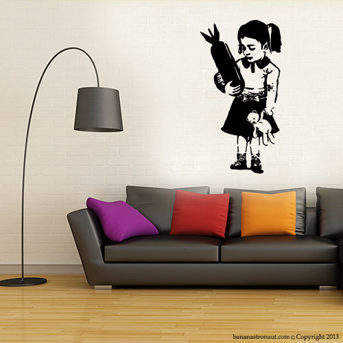 Thumbnail: Banksy Images Style Wall Decals Graffiti artist