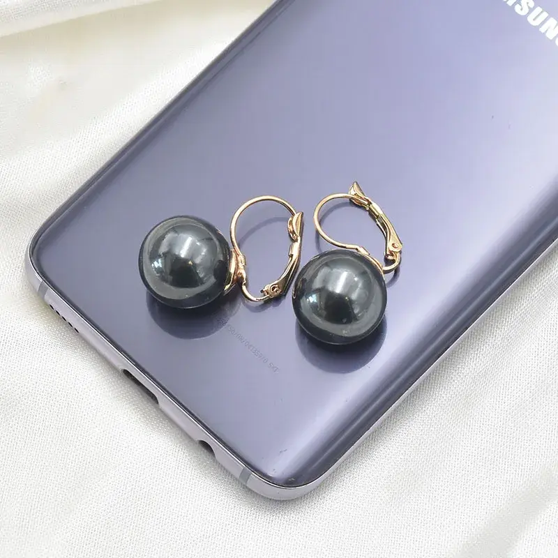 Miniatura: Carvejewl New Arrive Fashion Simple Big Pearl Clip on Earrings for Women Jewelry