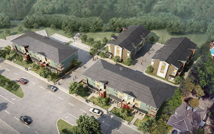 Rocklin- South Whitney Town Homes Rendering Birds Eye View 01.jpg