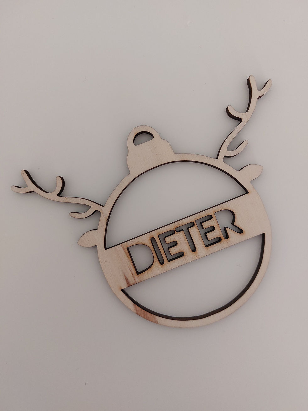 Thumbnail: Houten kerstbal