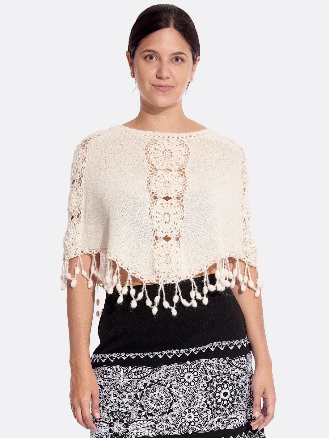 Poncho Elena creme