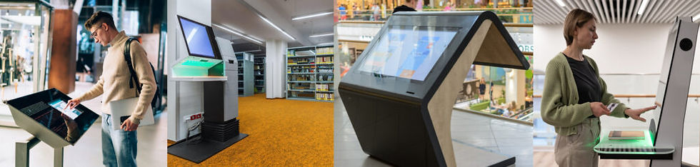 some library users using library kiosks, Autofocus camera for kiosks