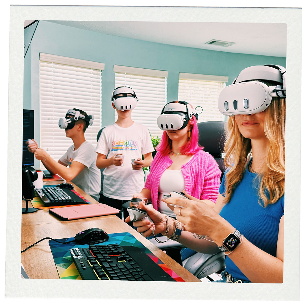 Team Kawaii with Meta Quest 3 headsets on.