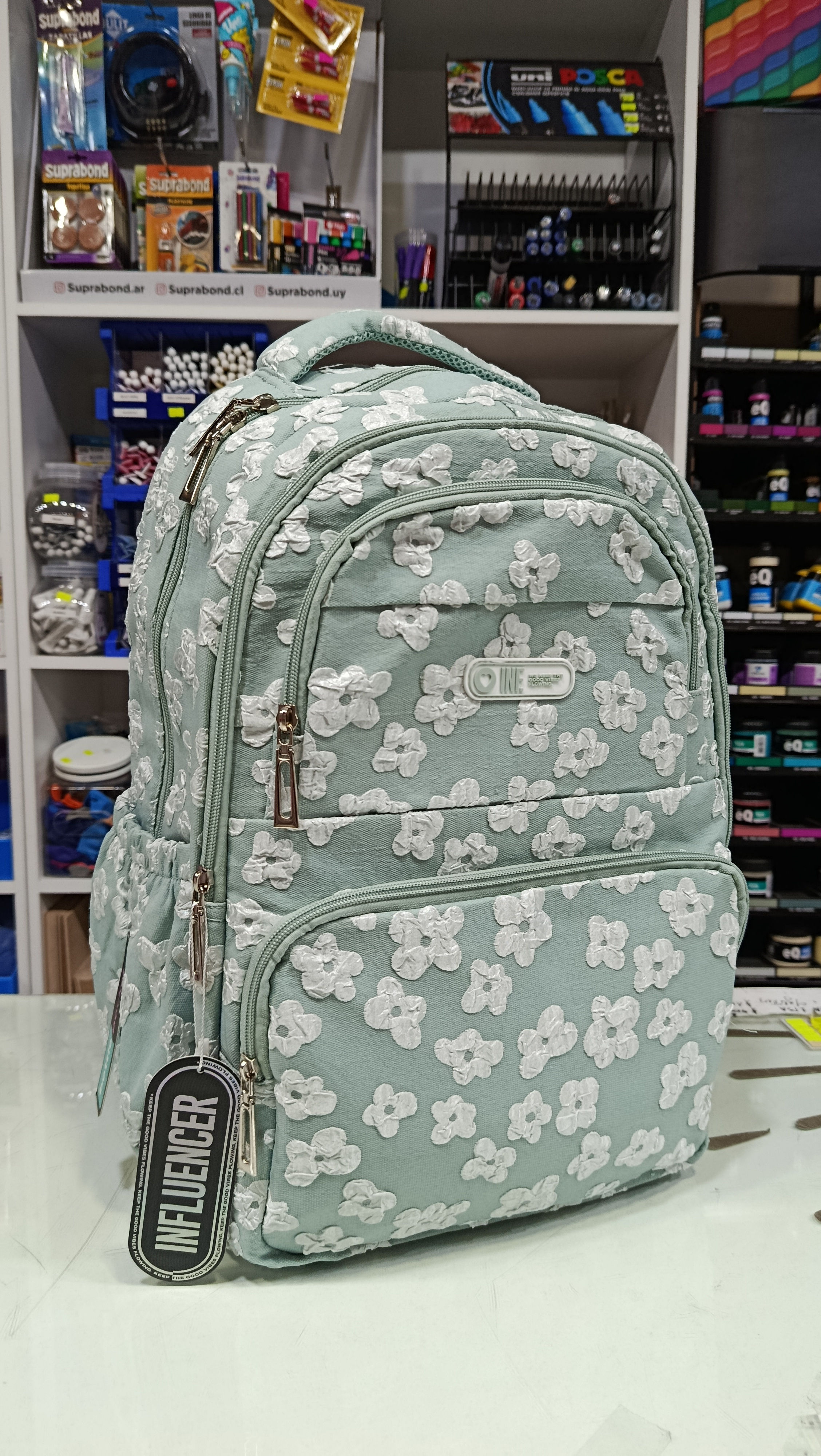 Mochila Influencer Flores