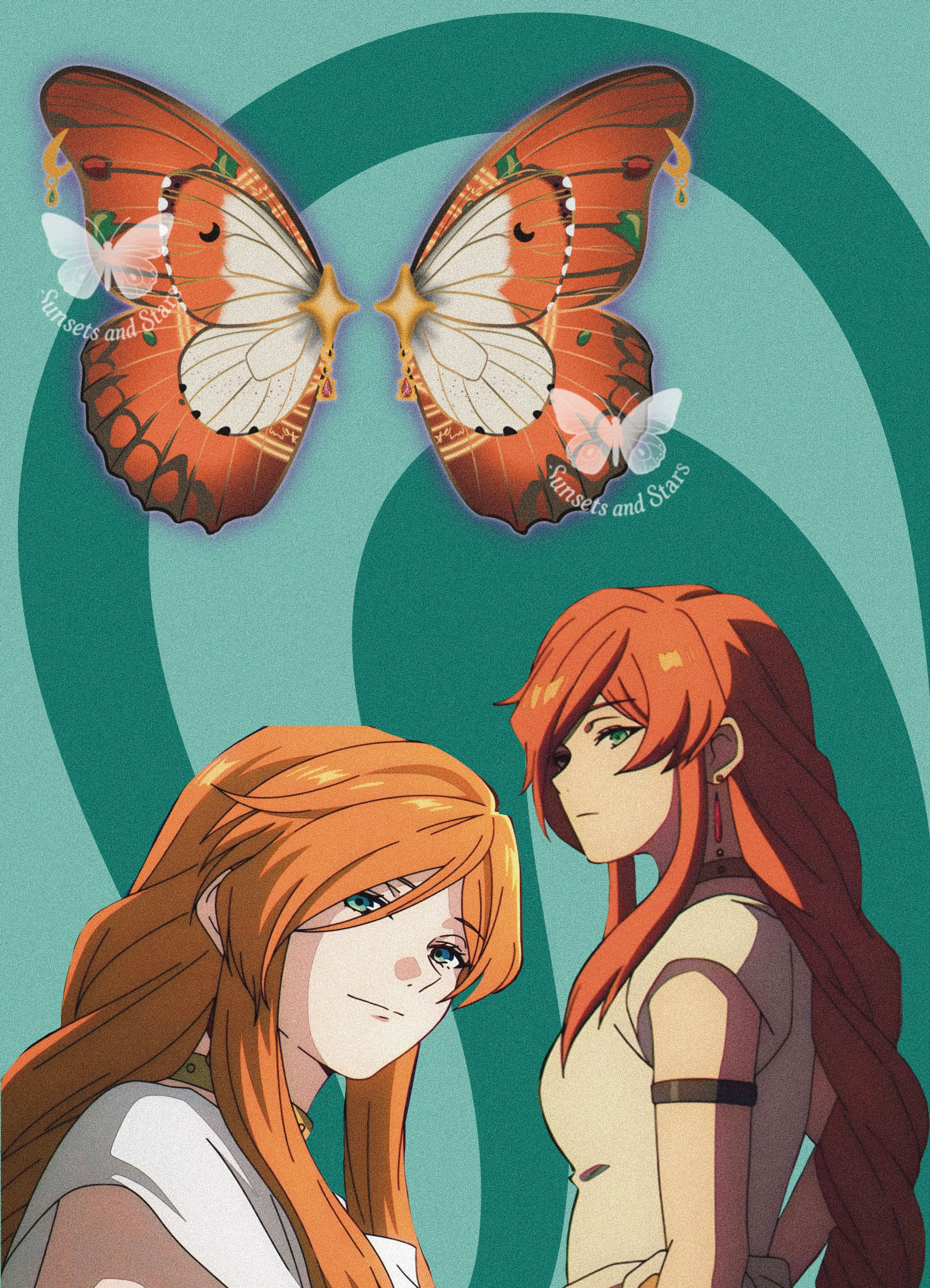 Flame Inspired Headphone Clips 2pc (Headphones NOT included)