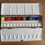 Thumbnail: Handmade watercolor paint set of half pans 13 pc in tin