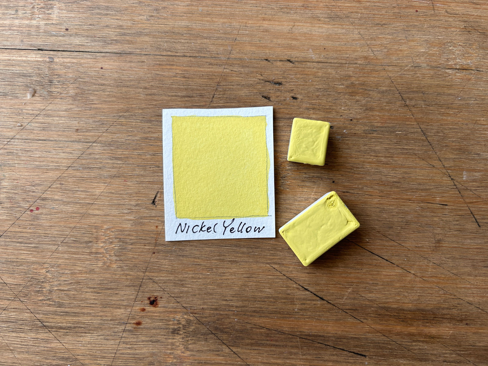 NICKEL YELLOW PY53 Handmade Watercolor Paint single