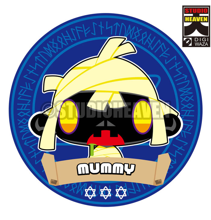 可愛いミイラ男がよだれをたれている